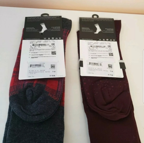 Hugo Boss Micro Pattern Cotton Socks Black - Picture 2 of 4